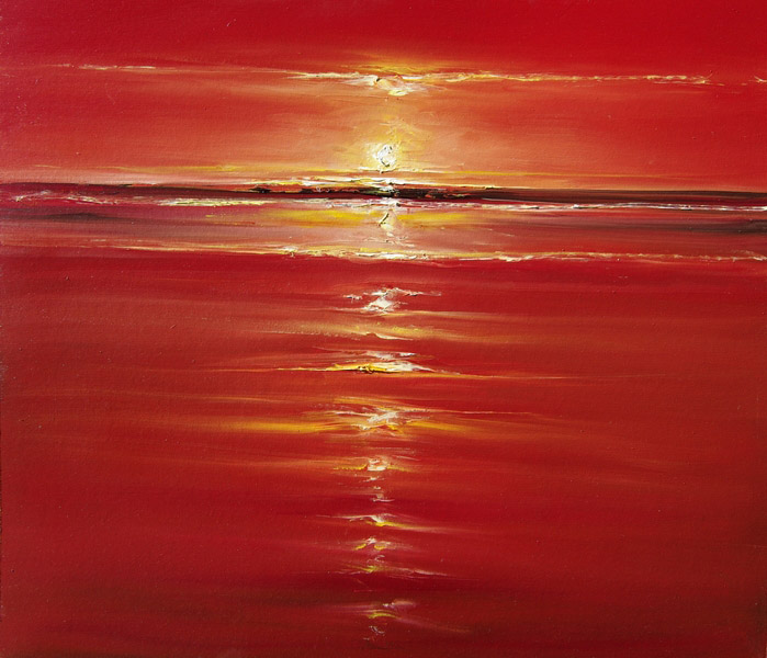 Ioan Popei Red on The Sea